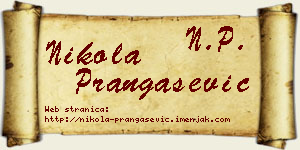 Nikola Prangašević vizit kartica